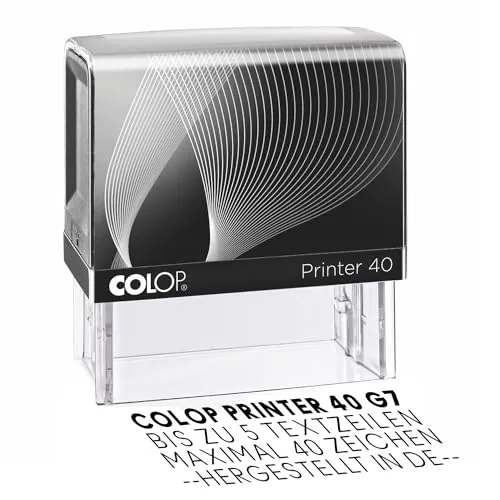 Stamp by Me | Personalisierter Stempel mit Selbstgravur | Personalisierter Geschäftsstempel | Unterschrift, Adresse, Bankeinzahlung | Zuhause oder im Büro | Schwarze Tinte | 4 Zeilen | 58x22mm