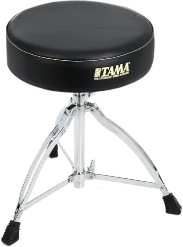 Tama Standard Throne Drum Hocker - Höhenverstellbar von 435 mm bis 630 mm, inklusive Stimmschlüssel für optimalen Komfort beim Spielen