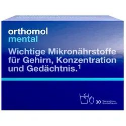 Orthomol Mental 30 ST - Nahrungsergänzungsmittel für mentale Gesundheit, mit Vitaminen und Omega-3 Fettsäuren, lactose- und glutenfrei