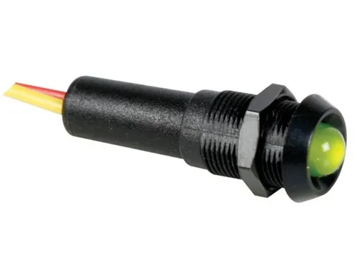 Seder LED-SIGNALLEUCHTE 5V GRÜN - SCHWARZES GEHÄUSE