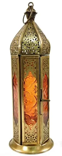 Orientalische Metall/Glas Laterne im marrokanischen Design