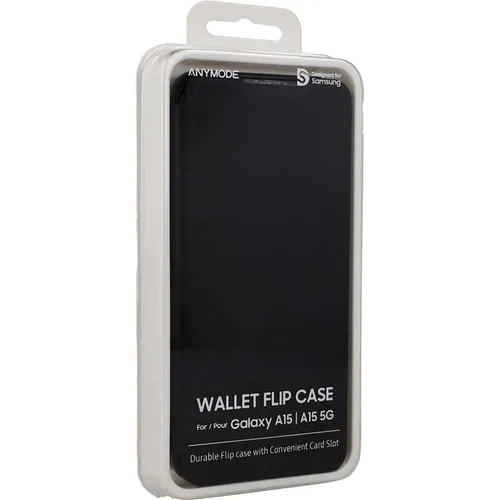 Produktbild Klapphülle mit Kartenfach für Samsung Galaxy A15, Schwarz