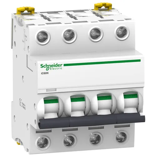 Schneider Electric Acti 9 A9F75463 4P, 63 A, D Kurve, 6000 A