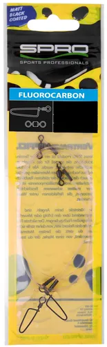 SPRO Vorfachschnur, 50 m Länge, Spro Matt Black Leader Fluorocarbon 0,80mm 50cm Kunstködervorfach 50 m