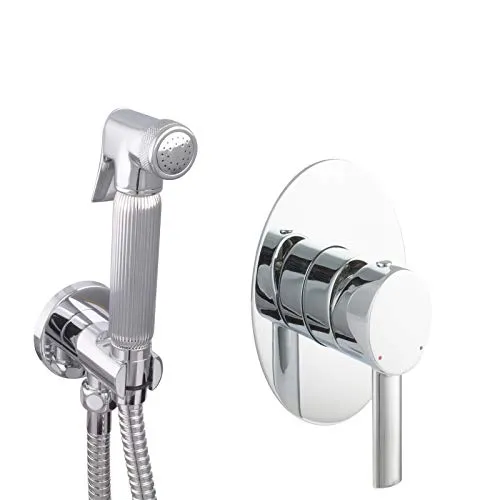 PaulGurkes Bidetarmatur PGSETBIDETO2 - Hochwertige Bidetarmatur aus massivem Messing, mit langlebiger Keramikkartusche und elegantem ovalen Design. Inklusive Halterung für Handbrausen, ideal für moderne Badezimmer.