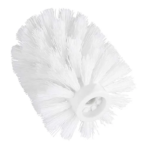 WENKO WC-Bürstenkopf Ersatzbürste Toilettenbürste, Kunststoff, Ø 7,5 cm, Weiss