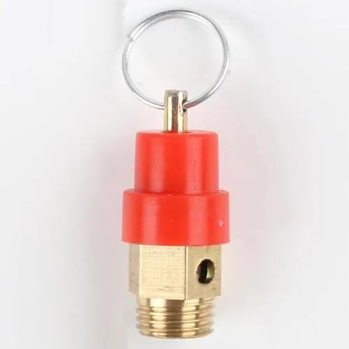 Druckluft Sicherheitsventil,Luftkompressor Überdruckventil,Druckluftkompressor-Druckbegrenzungsventil,Druckregler Heavy Duty Elektrowerkzeuge Zubehör,für Luftkompressor 1/4Gewinde 7.8 bar