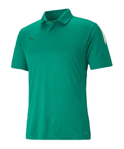 Puma teamLIGA Sideline Polo PEPPER GREEN - Sportbekleidung-Set aus 100% recyceltem Polyester mit dryCELL-Technologie für optimalen Feuchtigkeitstransport, ideal für aktive Männer, die Stil und Funktionalität schätzen.