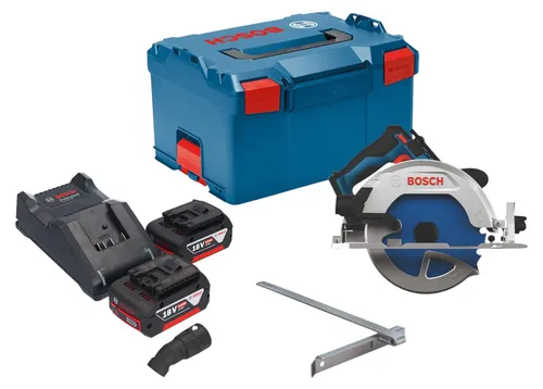 Bosch GKS 18V-68-2 Kreissäge mit 2 Akkus und Ladegerät