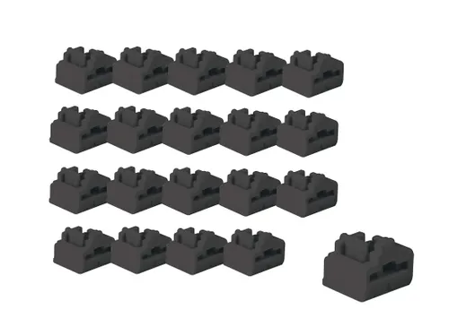 LINDY 47892 RJ45 Port Schloss - 20 Stück, Schwarz - Netzwerkkarten: Schützt RJ45 Ports vor unberechtigtem Zugriff und sorgt für Sicherheit in Schulen, Büros und Behörden.