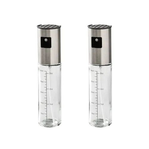 Betty Bossi Sprühflasche für Öl und Essig, 2er Set aus Glas - Präzise Dosierung für Salate und Marinaden. Hochwertige, hygienische Glasflaschen sorgen für eine lange Lebensdauer und sind spülmaschinenfest.