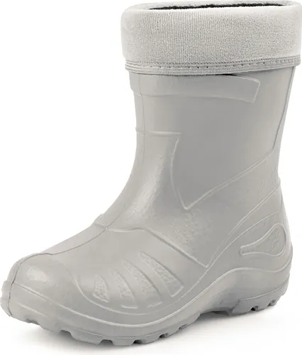 Ladeheid Gummistiefel Kinder – Federleichte, wasserdichte Eva Thermo Regenstiefel (Grau, 28 EU) - Gummistiefel für Kinder, leicht und 100% wasserdicht. Ideal für die Wintersaison mit zusätzlicher Isolierung. Perfekt für Jungen und Mädchen, in vielen Größen und Farben erhältlich.