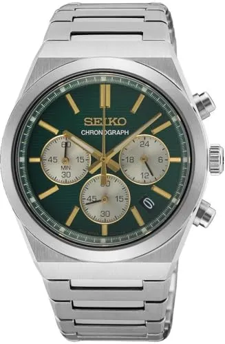 Seiko Herren Sport Chronograph 40mm Uhr SSB461P1 - Armbanduhr für Herren mit 100 m Wasserdichtigkeit, sportlichem Design und präzisem Quartz-Uhrwerk. Ideal für aktive Männer, die Stil und Funktionalität schätzen.