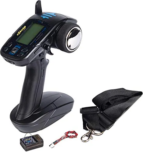 Carson FS Reflex Wheel LCD 2.4G 7 Kanal, RC Fernsteuerung, mit Empfänger, RC Sender, Modellbau, Zubehör für RC Fahrzeug/ferngesteuertes Auto, 500501016