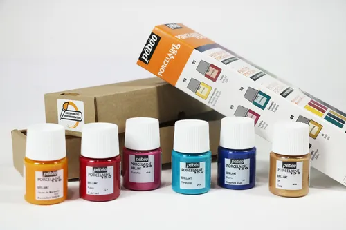 Pebeo Porzellan 150 Initiation Set 6 X 20ml Glänzend Keramik Farbe Malen China
