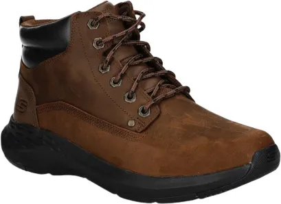 Skechers Herren Schnürstiefel PARSON EDERIC - Winterstiefel in Braun CDB, ideal für Übergangszeiten und optimalen Komfort in Größe 45 EU
