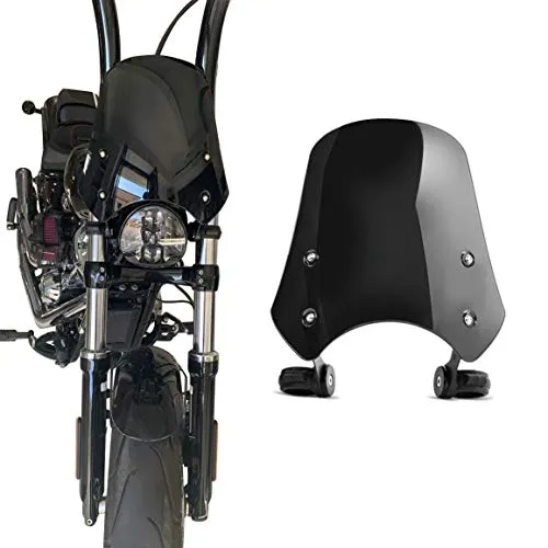 Windschutzscheibe kompatibel mit Chopper/Custombike FB2 schwarz CB56740