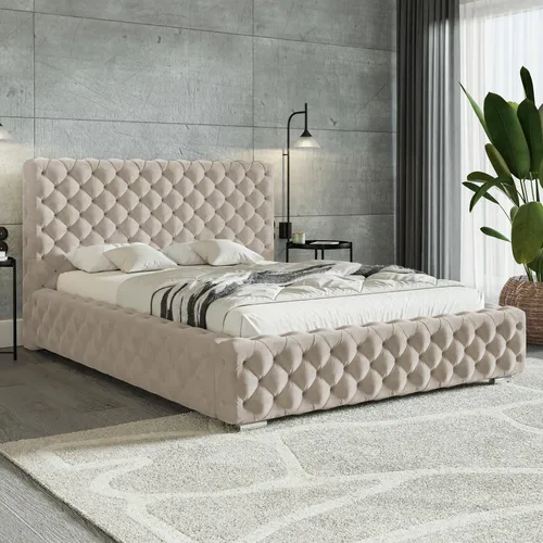 MOTIVENA Dianna Chesterfield Polsterbett 180x200 mit Bettkasten