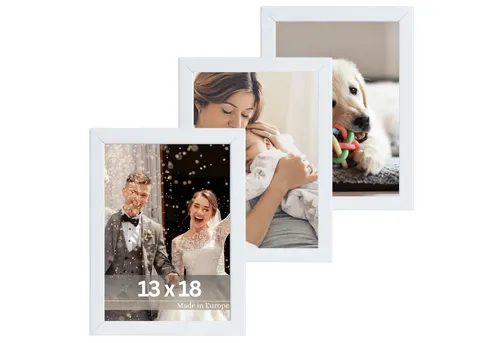 Victor (Zenith) Bilderrahmen Klee, Bilderrahmen Set Weià 13x18 cm, Bilderrahmen Modern, Holz