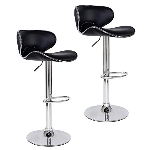 dibea Barhocker 2er-Set Modell 6, höhenverstellbar & drehbar - Barhocker mit 360 Grad Drehfunktion, ideal für moderne Küchen oder Bars. Höhenverstellbar für optimalen Komfort und Stil.