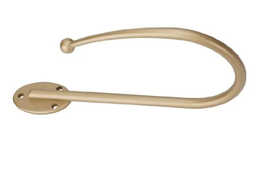 DécoProfi Raffhalter für Vorhänge/Gardinen Gold Matt I Hochwertiger Vorhanghalter/Gardinenhalter für die Wand I Dekorativer Schraubhaken für Gardinen I 1 Stück