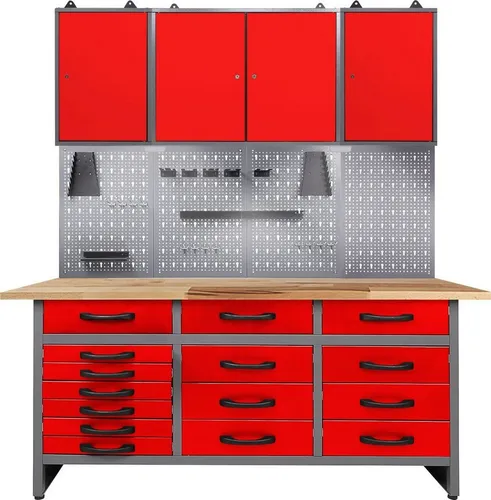ONDIS24 Werkstatt-Set, 160 cm, mit LED