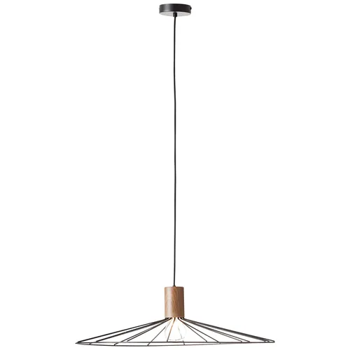 Manama Pendelleuchte 1flg holz dunkel/schwarz matt