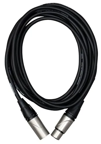 Cascha Advanced Line Microphone Cable, Black, 6m