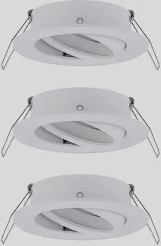 Paulmann 92486 EBL Choose Einbauring 3er Set 10W Weiß - Lampen: Schwenkbare, weiße Einbauringe, kompatibel mit der Choose-Serie, ermöglichen individuelle Lichtgestaltung ohne Trafo und mit wechselbaren Leuchtmitteln.