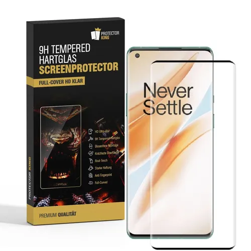 2x 9H Panzerfolie für OnePlus 8 Pro FULL CURVED Display Folie Schutzglas SW KLAR
