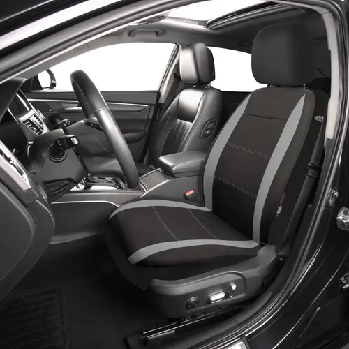 Schwarz-grauer Universalbezug für den Vordersitz