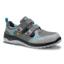 Damen-Sicherheitssandale MELLI grey Easy ESD S1P - Größe 39 - Arbeits- & Schutzkleidung: Atmungsaktive Sicherheitssandale mit metallfreiem Durchtrittschutz und Stahlkappe, ideal für sichere und komfortable Arbeitseinsätze.