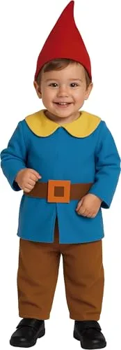 FIESTAS GUIRCA 87613.0 Zwergkostüm für Babys - Buntes Zwergkostüm für Kinder von 18-24 Monaten, ideal für Märchen- und Feenpartys! Enthält Hemd, Gürtel, Mütze und Hose aus feuerhemmendem Polyester.