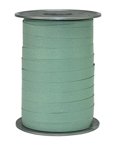 C.E. Pattberg Geschenkband Matt altgrün, 200 m Ringelband Paperlook zum Einpacken von Geschenken, 10 mm Breite, Zubehör zum Dekorieren & Basteln, Dekoband für Präsente, zu jedem Anlass