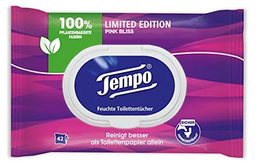 Tempo feuchte Toilettentücher, Mein Verwöhnmoment: Blütenzauber, 1 x 42 Tücher feuchtes Klopapier