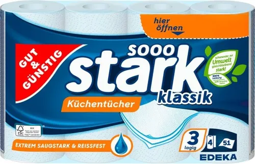 G&G Ręcznik Kuchenny 4 sztuki EDEKA ZENTRALE Stiftung & Co 4311501718384