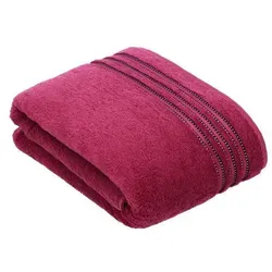Vossen Badetuch Cult de Luxe, Rot, 150x100 cm in lila von Vossen