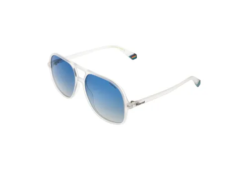 POLAROID Unisex PLD 6217/S Sonnenbrille - Sportbrillen mit mattem Kristalldesign und polarisierten Gläsern für optimalen UV-Schutz und klaren Durchblick bei Outdoor-Aktivitäten.
