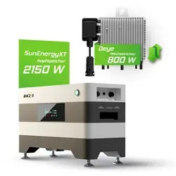 SunLit Deye Balkonkraftwerk Set mit 800W Mikrowechselrichter & 2,15 kWh Speicher