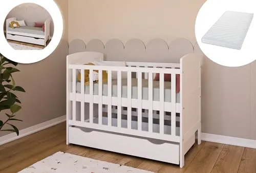 Kids Collective Babybett 70x140 cm mit Matratze