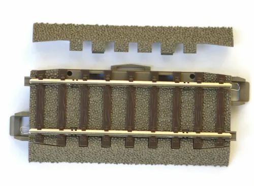 Trix H0 62071 Gerades C-Gleis Ausgleichsstück 70,8 mm Böschungen abnehmbar Neu