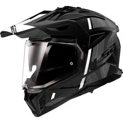 LS2 PIONEER II HILL Motocrosshelm - Matt Black White, S - Motorradhelme mit stylischem Design und optimaler Sicherheit. Die LS2 Pioneer II Hill bietet leichten KPA-Schutz und fortschrittliche Belüftung für Offroad-Abenteuer.