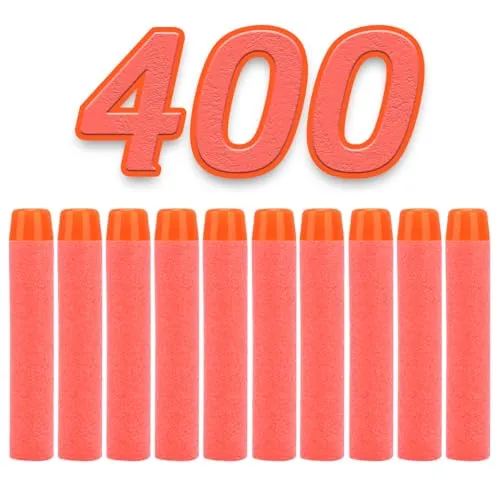 König Design Nerf Pfeile - 400 Stück Nerf Darts Nerf Munition Pfeile Dart Bullets Refill Darts Foam Pfeile für N-Strike Elite Blasters Series Hasbro Fortnite
