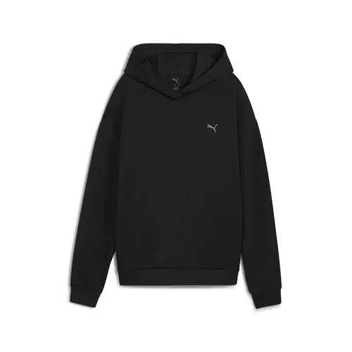 PUMA Damen CLOUDSPUN Hoodie XXL in Schwarz - Stylischer Hoodie mit regulärer Passform aus hochwertigem Spacer-Material. Ideal für gemütliche Tage und sportliche Aktivitäten – für einen lässigen Look.