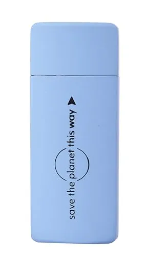 Taschen ASCHENBECHER 7,5x3cm mit Deckel aus Metall Mini Taschenaschenbecher Reiseaschenbecher Reise Outdoor 96 (Hellblau)