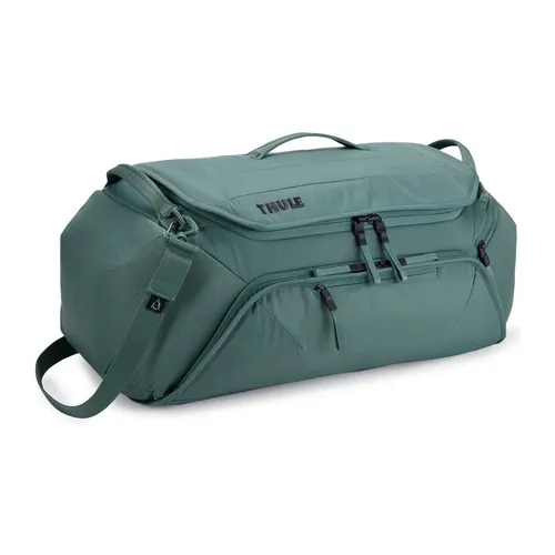 Thule RoundTrip Bike Duffel 55L - Hazy Green - Fahrradtasche mit separatem Schuhfach, ideal für Radfahrer und E-Biker, bietet 55 Liter Volumen für optimale Ausrüstung.