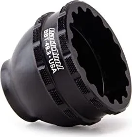 Park Tool BBT-49.3 Tretlagerwerkzeug - Präzisions-Fahrradwerkzeug aus CNC-gefrästem Aluminium für 16-Kerben-Innenlager. Ideal für Shimano XTR und Dura-Ace, mit 3/8-Zoll-Anschluss für Ratsche oder Drehmomentschlüssel.