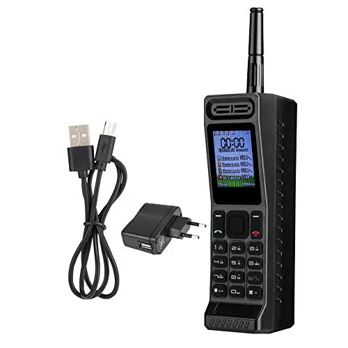 Tosuny Vintage Retro Brick Handy, Vier Karten Vier Standby Quad-Band 2G Retro Bluetooth Classic Altes Handy, 2G GSM 850/900/1800/1900Mhz (Schwarz)