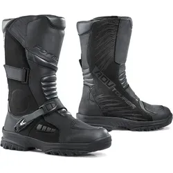 Forma Adventure Tourer Dry Stiefel - Wasserdicht und Bequem - Schwarz - 44 EU - Motorradstiefel mit zertifiziertem Schutz, wasserdichtem Drytex® Material und rutschfester Sohle für sicheren Halt auf jedem Untergrund. Ideal für lange Fahrten und Erkundungen.