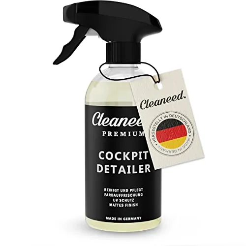 Cleaneed Premium Cockpit Detailer - Mattes Finish - Made in Germany - Einfache Innenraum Reinigung und Auffrischung aller Materialien – 500ml